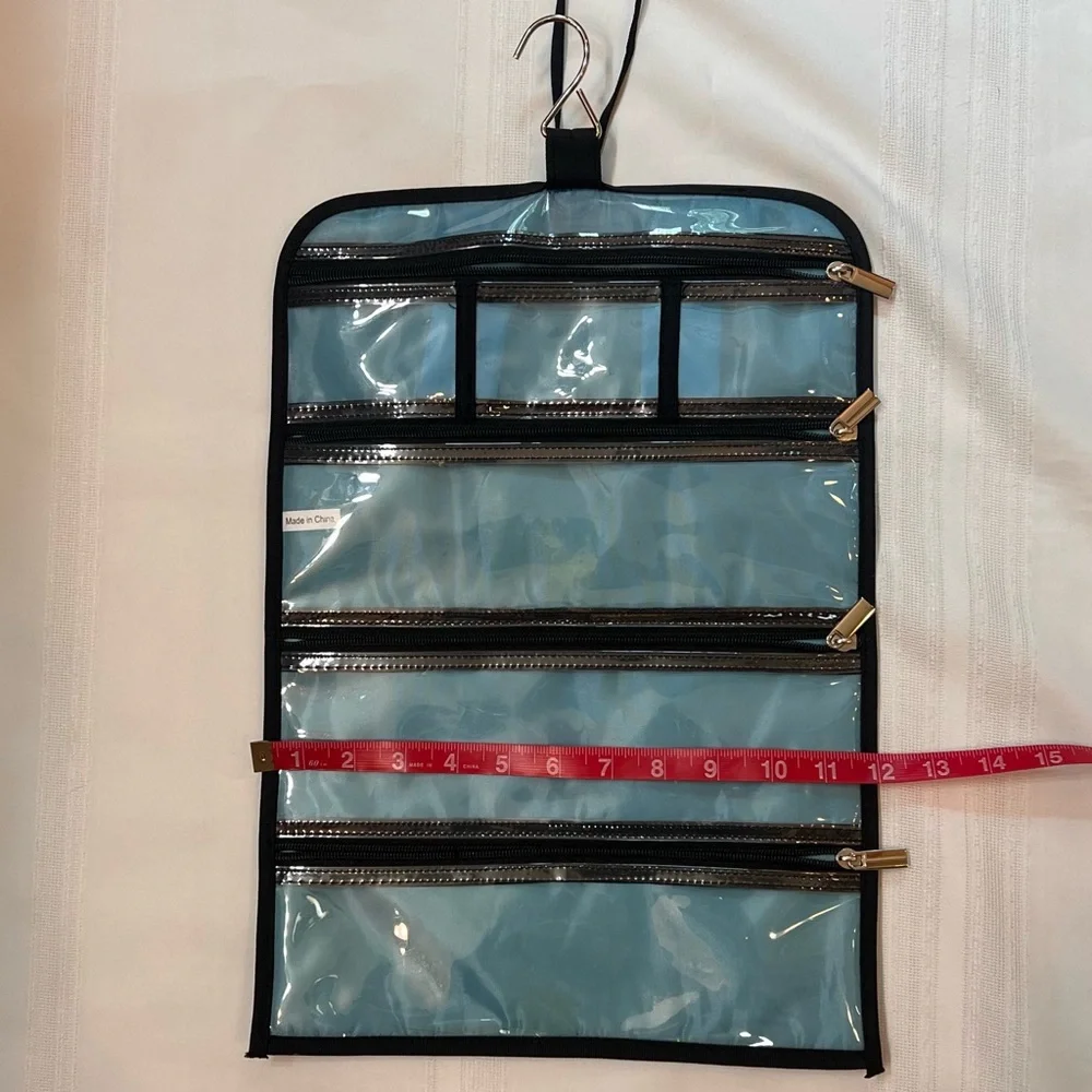 Jewelry Roll Travel Bag Six Zippered‎ Pockets  $5 ADD ON with $15+ Bundle - Picture 6 of 6